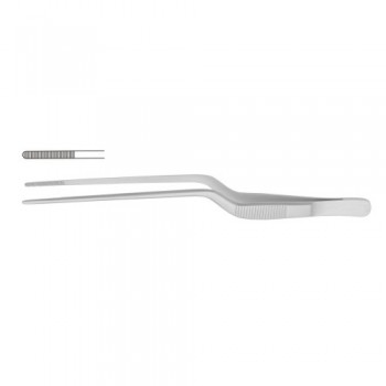 Jansen Ear Forcep Bayonet Shaped Stainless Steel, 21.5 cm - 8 1/2"